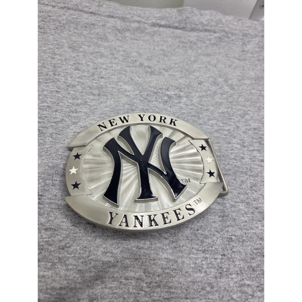 New York Yankees Siskiyou Large Silver MLB Belt Buckle